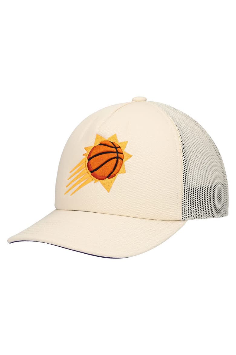 Men's Mitchell & Ness Cream Phoenix Suns Trucker Adjustable Hat, Main, color, Cream