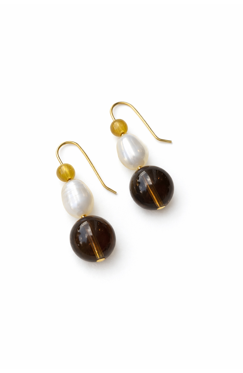 Sheena Marshall Jewelry Slate and Pearl Earrings, Main, color, 14K Gold Fill