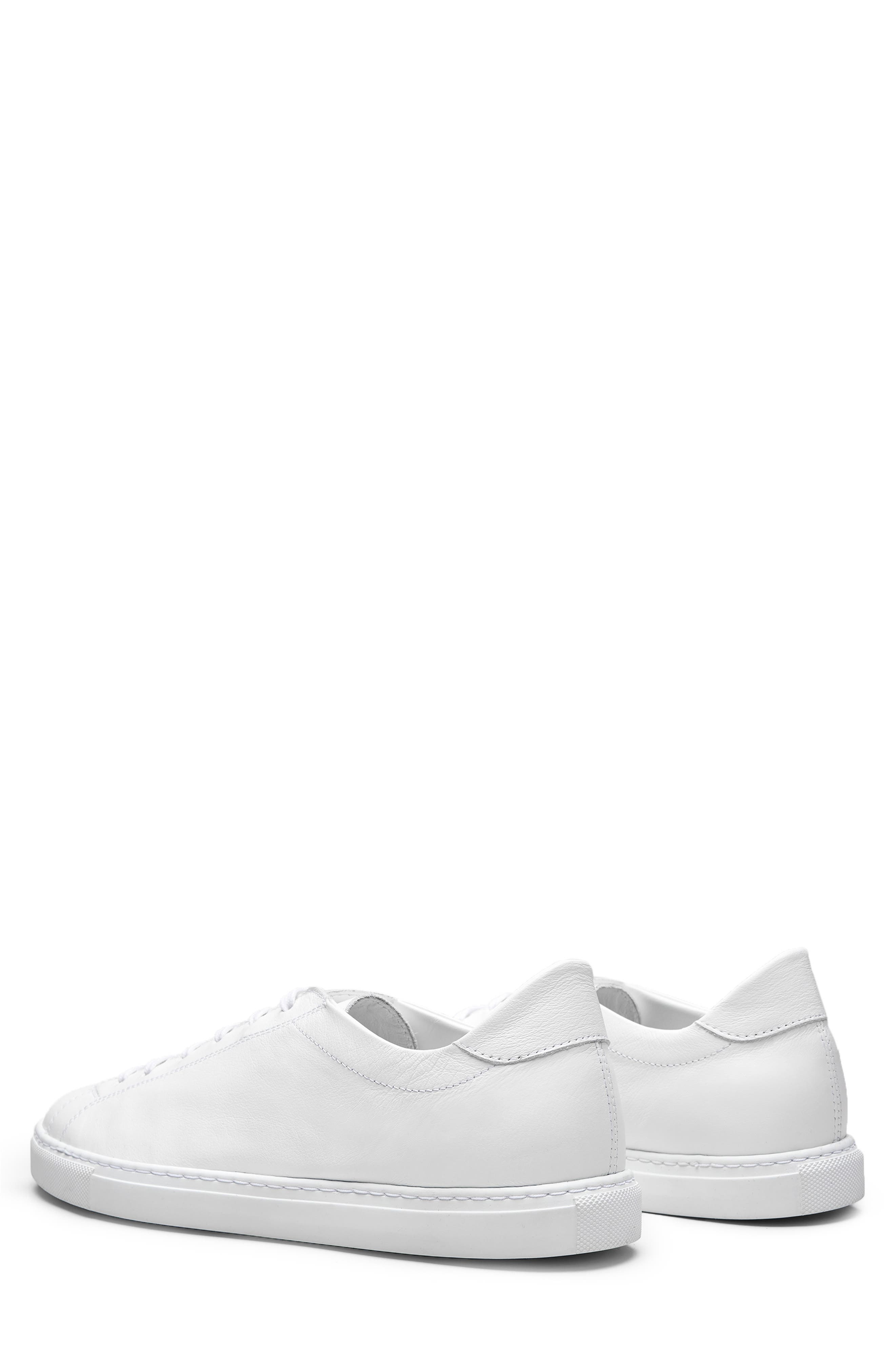 The Sneaker 02, Alternate, color, WHITE LEATHER