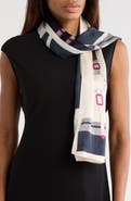 La Fiorentina Strap Print Silk Scarf