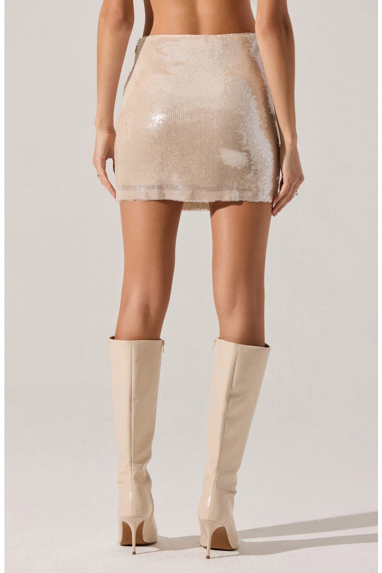 Darby Sequin Miniskirt, Alternate, color, CREAM