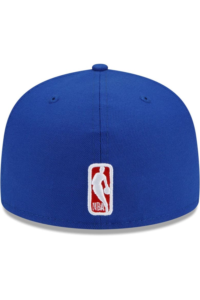Men's New Era Royal Philadelphia 76ers City Cluster 59FIFTY Fitted Hat, Alternate, color, Royal