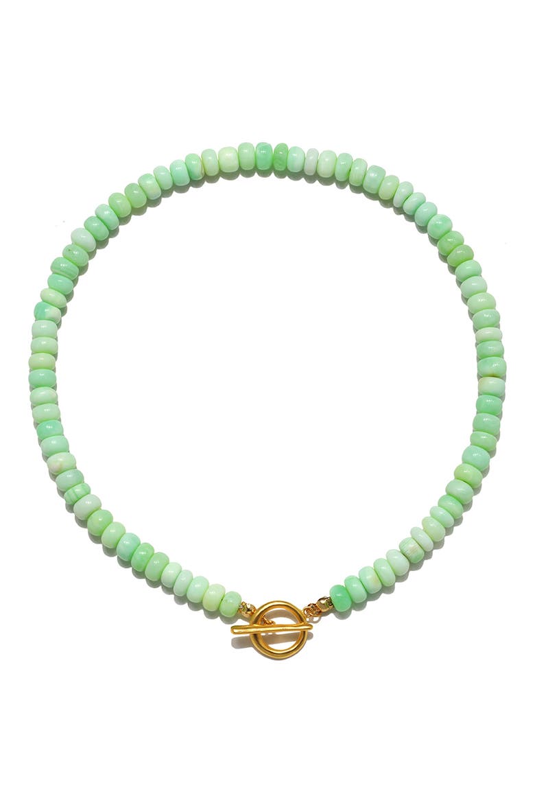 Opal Candy Beaded Choker Necklace, Main, color, LIME