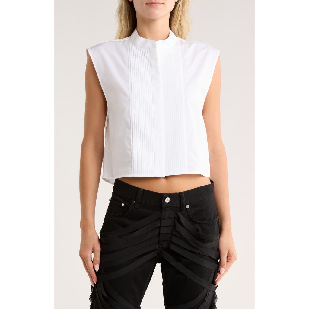 Helmut Lang Tux Cotton Shirt In White