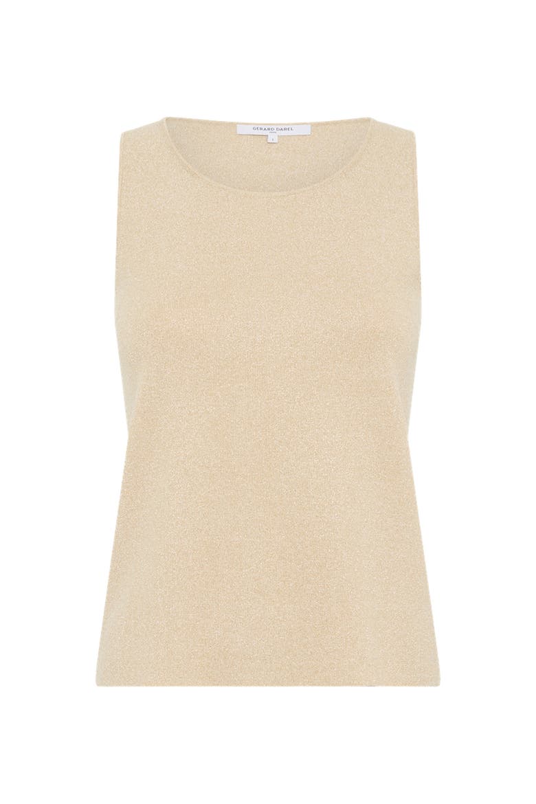 Luana Round Neck Knit Vest, Alternate, color, Mustard