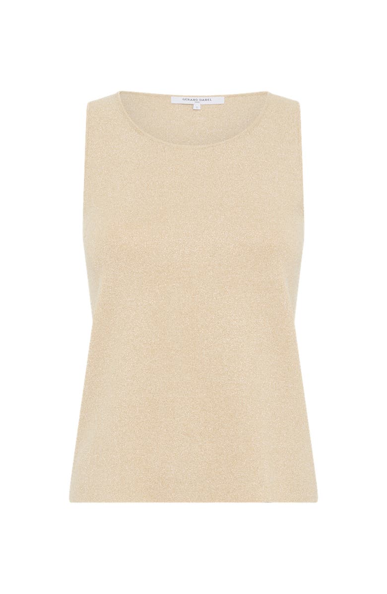 GERARD DAREL Luana Round Neck Knit Vest, Alternate, color, Mustard