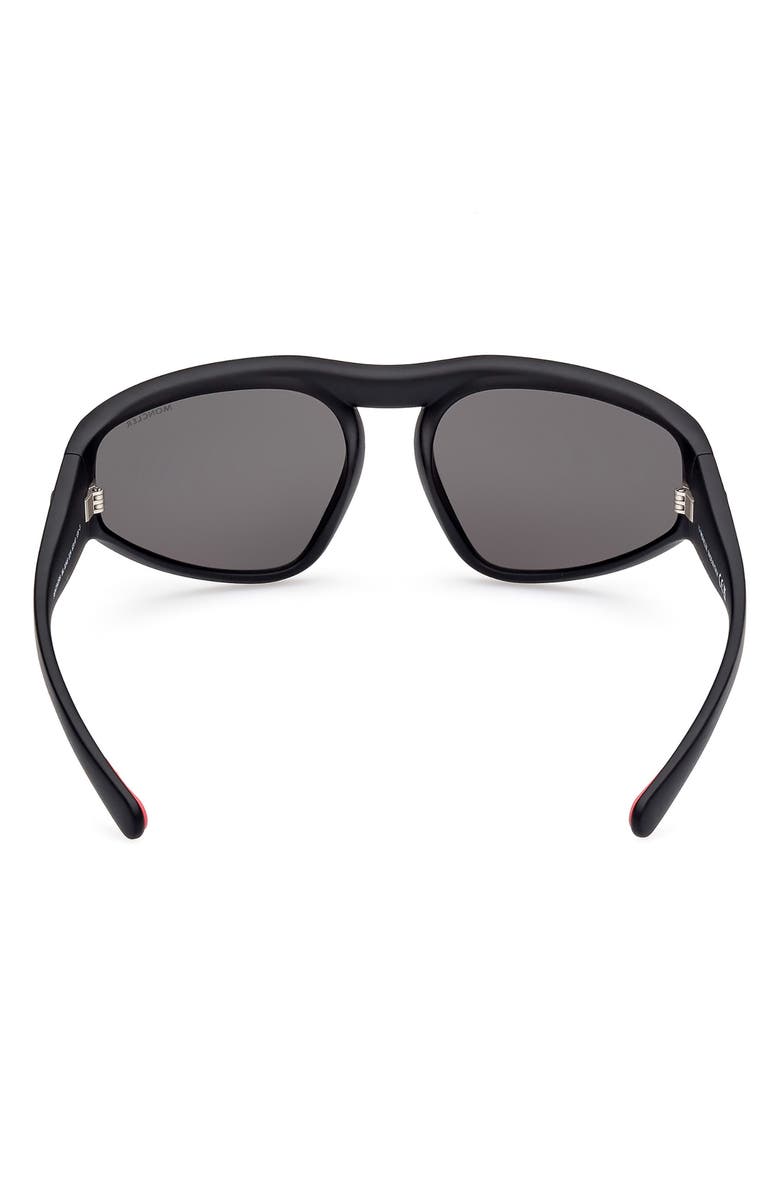 Moncler 62mm Oversize Geometric Sunglasses, Alternate, color,