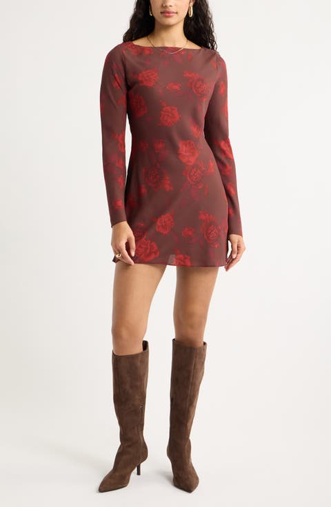 Bias Cut Minidress