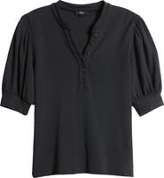 Rails Jewel Puff Sleeve Cotton & Modal Top