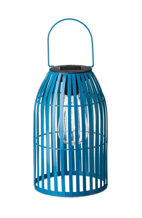 Metal Woven Solar Powered Outdoor Hanging Lantern