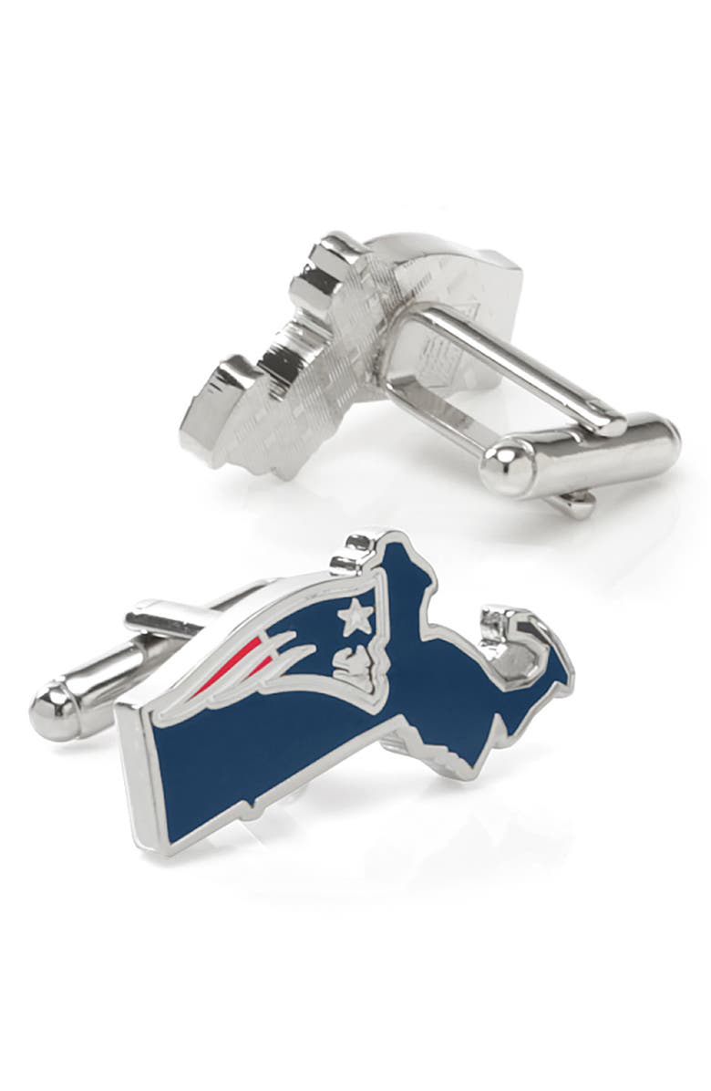 Cufflinks, Inc. NFL New England Patriots Cuff Links, Alternate, color, New England Patriots State Ed