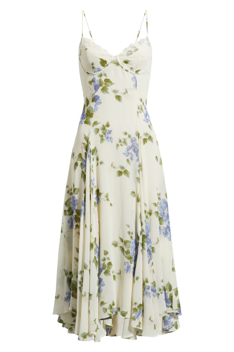 Laia Floral Dress, Alternate, color, HOPE