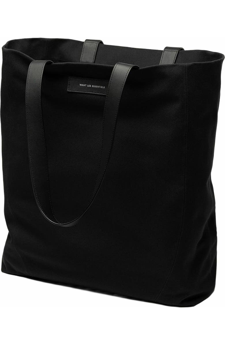 Want Les Essentiels Kenora Organic Cotton Canvas Tote, Alternate, color, Black