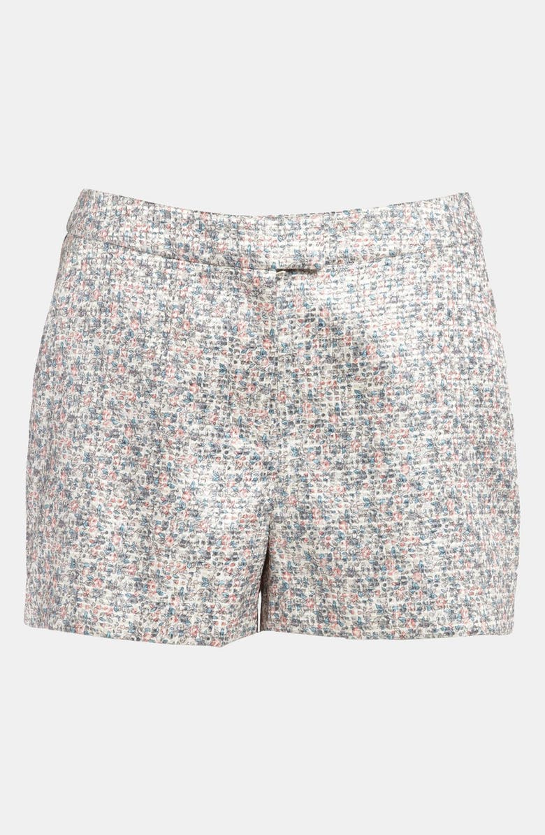 ASTR the Label ASTR High Waist Floral Jacquard Shorts, Alternate, color, 