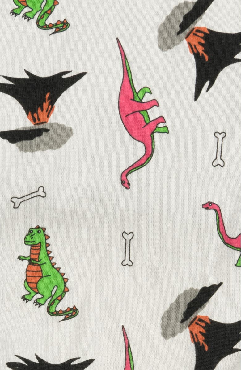 Leveret Dog Cotton Matching Family Pajamas, Fun & Novelty Prints, Alternate, color, Dinosaur Gray