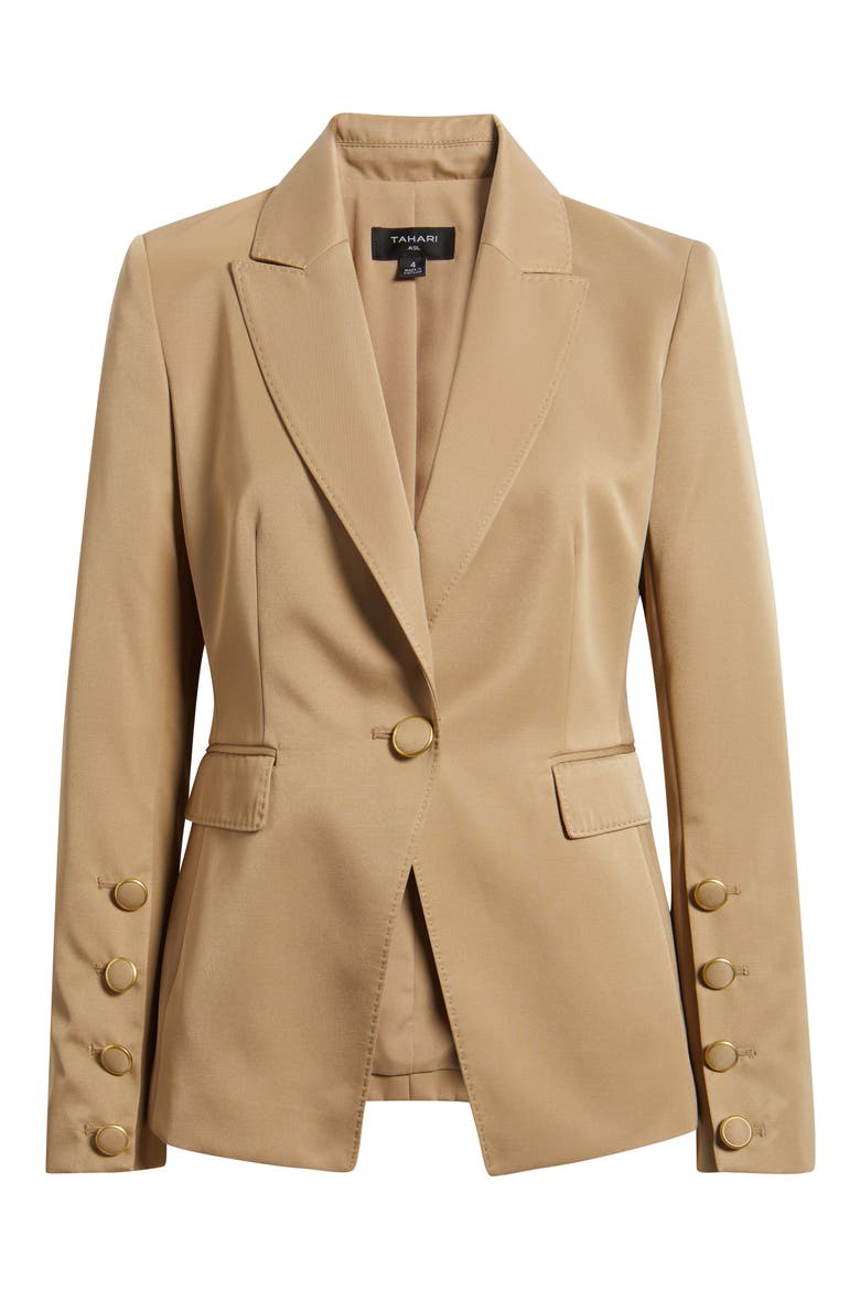 One-Button Jacket, Alternate, color, KHAKI