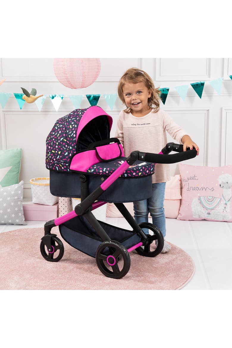 Pram Xeo Shapes Navy & Pink Matching Handbag,Dolls To 20", 3+, Alternate, color, Multicolored