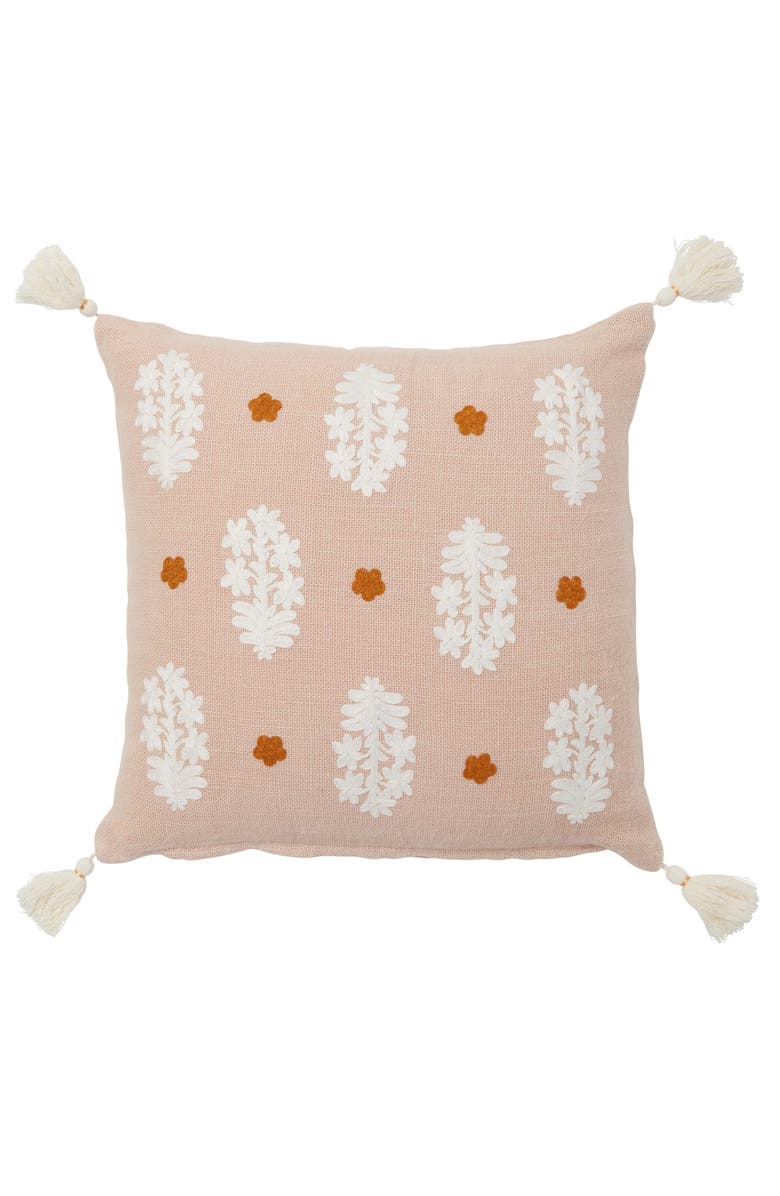 ROSELLI TRADING COMPANY Udaipur Paisley Taupe Pillow, Main, color, Taupe Multi