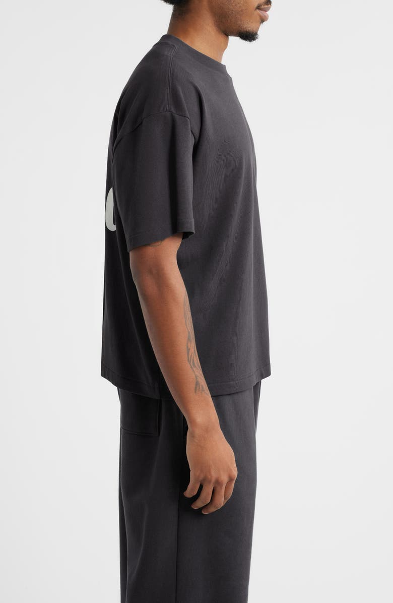 Elwood Boxy Heavyweight Cotton Crop T-Shirt, Alternate, color, Coal