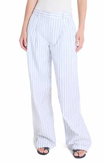 Sulli Ticking Stripe Cotton Pants