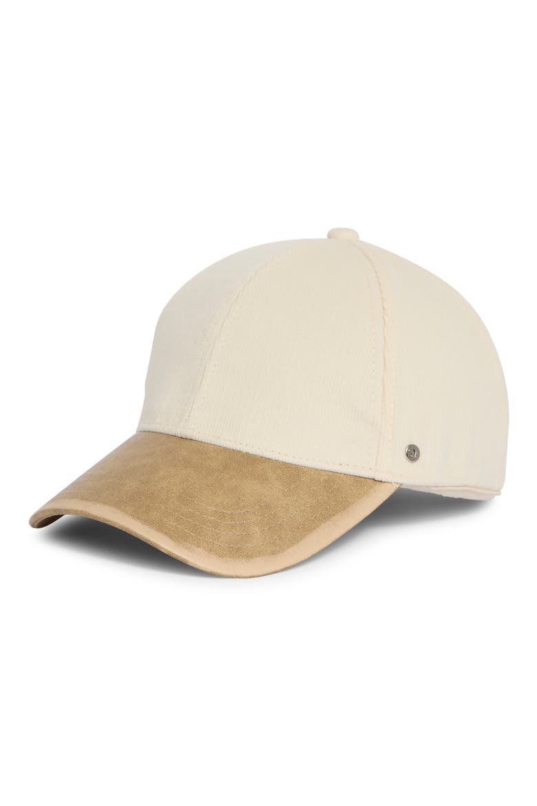 Mixed Media Baseball Cap, Main, color, OFF WHITE MULTI