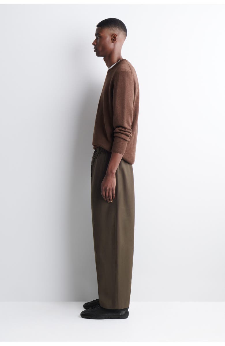 COS Barrel-Leg Drawstring Pants, Alternate, color, Brown