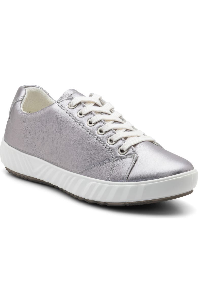 ara Alexandria Suede Sneaker, Main, color, Silver
