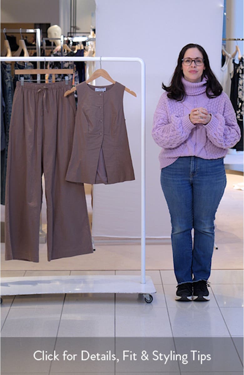Caitlin Button-Up Top & Drawstring Pants Set, sales video thumbnail