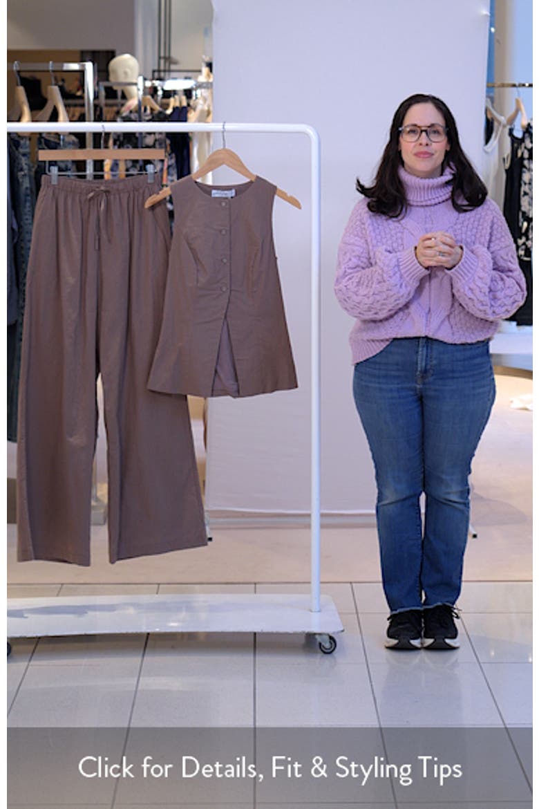 Caitlin Button-Up Top & Drawstring Pants Set video