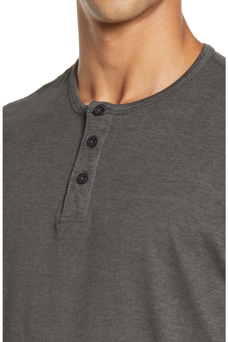 Long Sleeve Ease Performance Henley, Alternate, color, CHARCOAL HEATHER