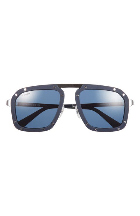 55mm Polarized Navigator Sunglasses