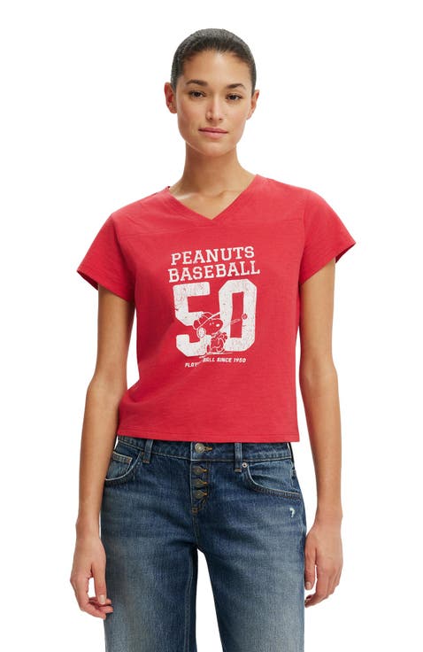 Women's The Lcn V Neck Original Graphic Tee