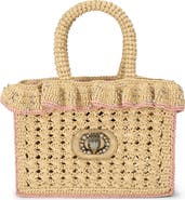 Kurt Geiger London Ruffle Woven Tote