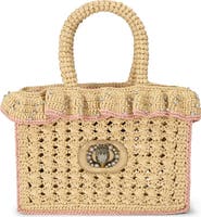 Kurt Geiger London Ruffle Woven Tote