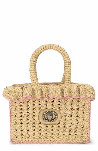 Ruffle Woven Tote