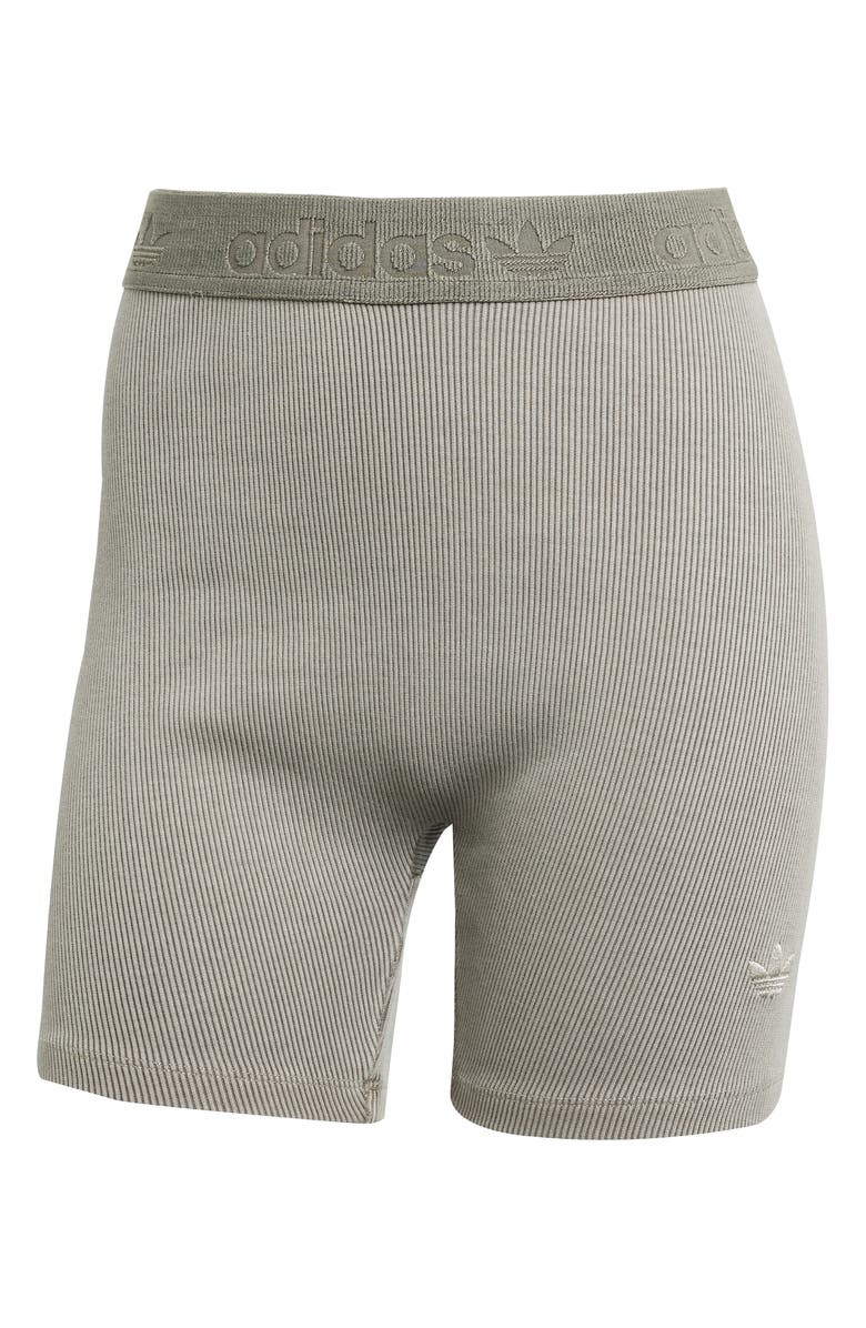 adidas Rib Bike Shorts, Alternate, color, Silver Pebble