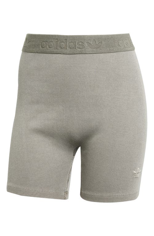 Adidas Originals Adidas Rib Bike Shorts In Gray
