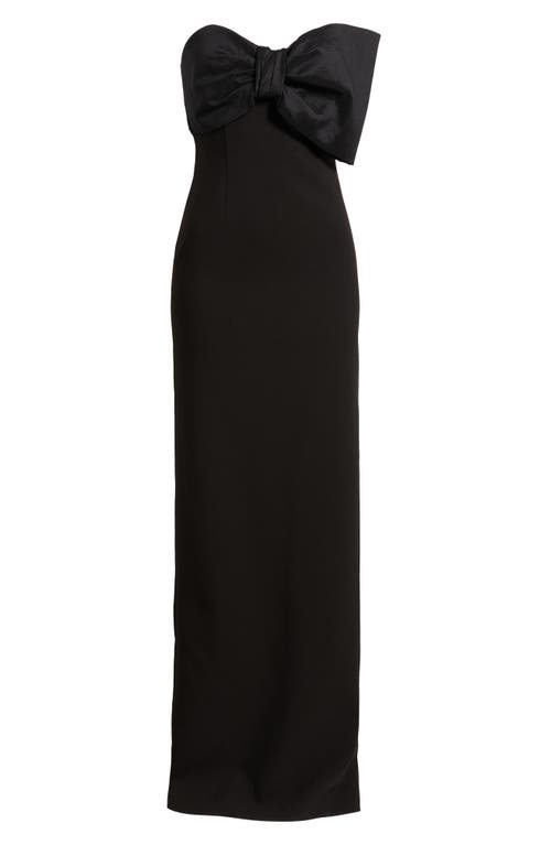 Likely Minka Strapless Column Gown In Black