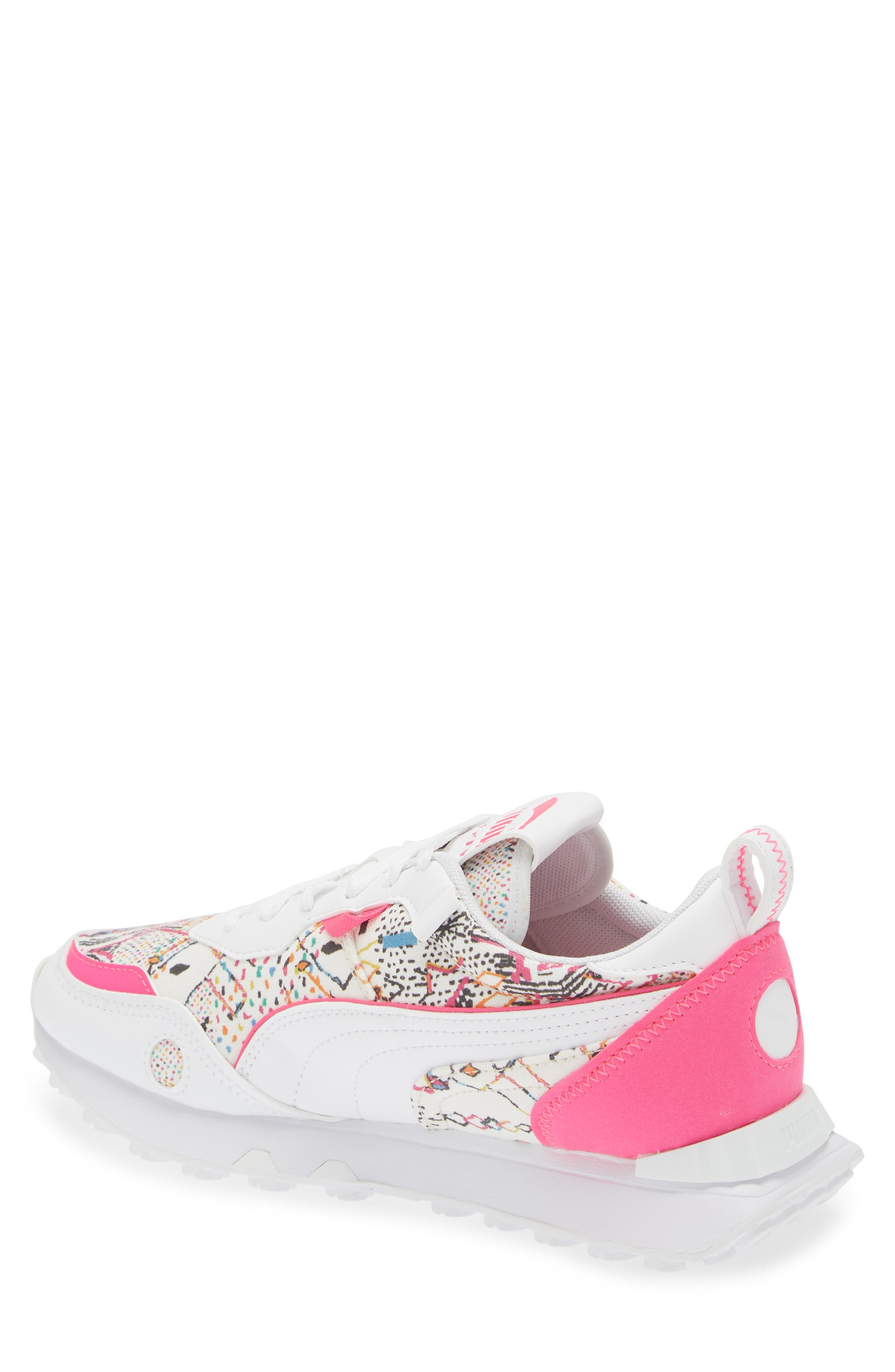 PUMA Rider FV Artisan Sneaker, Alternate, color, Puma White-Ravish