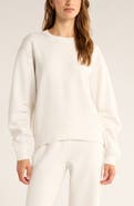 Zella Cozy Scuba Knit Crew Sweatshirt