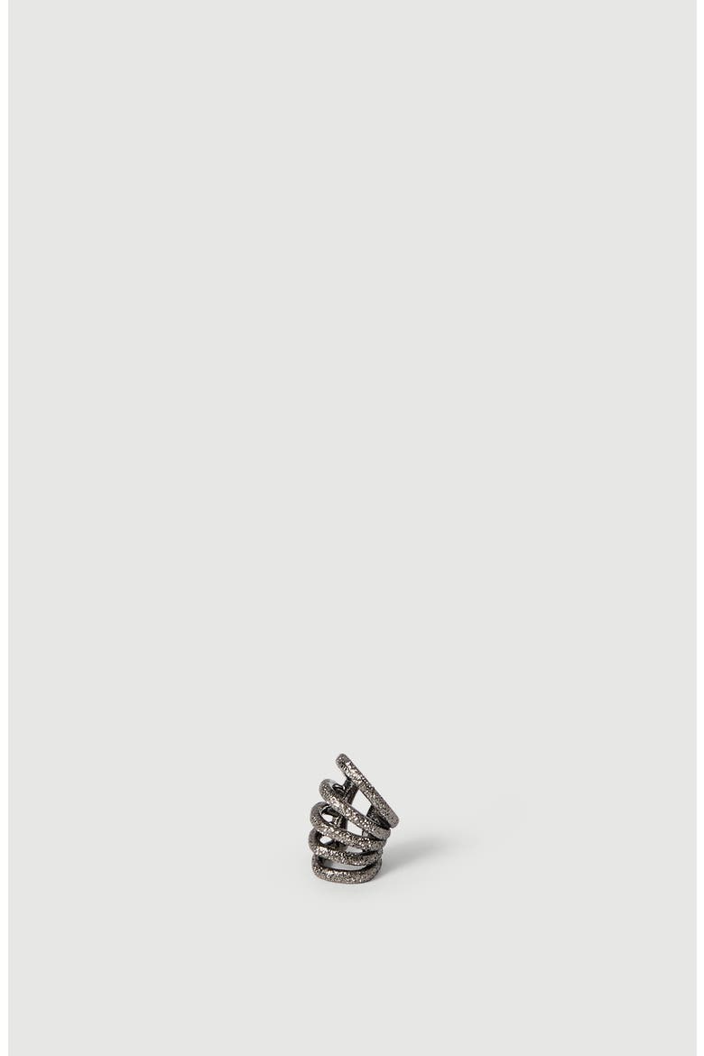 Sterling Silver shimmer ear cuff, Main, color, Lignite