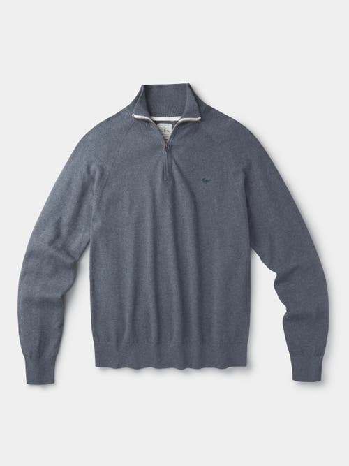 Aubin Bonby Zip Neck Sweater In Gray