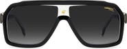 Carrera Eyewear 60mm Gradient Polarized Rectangular Sunglasses