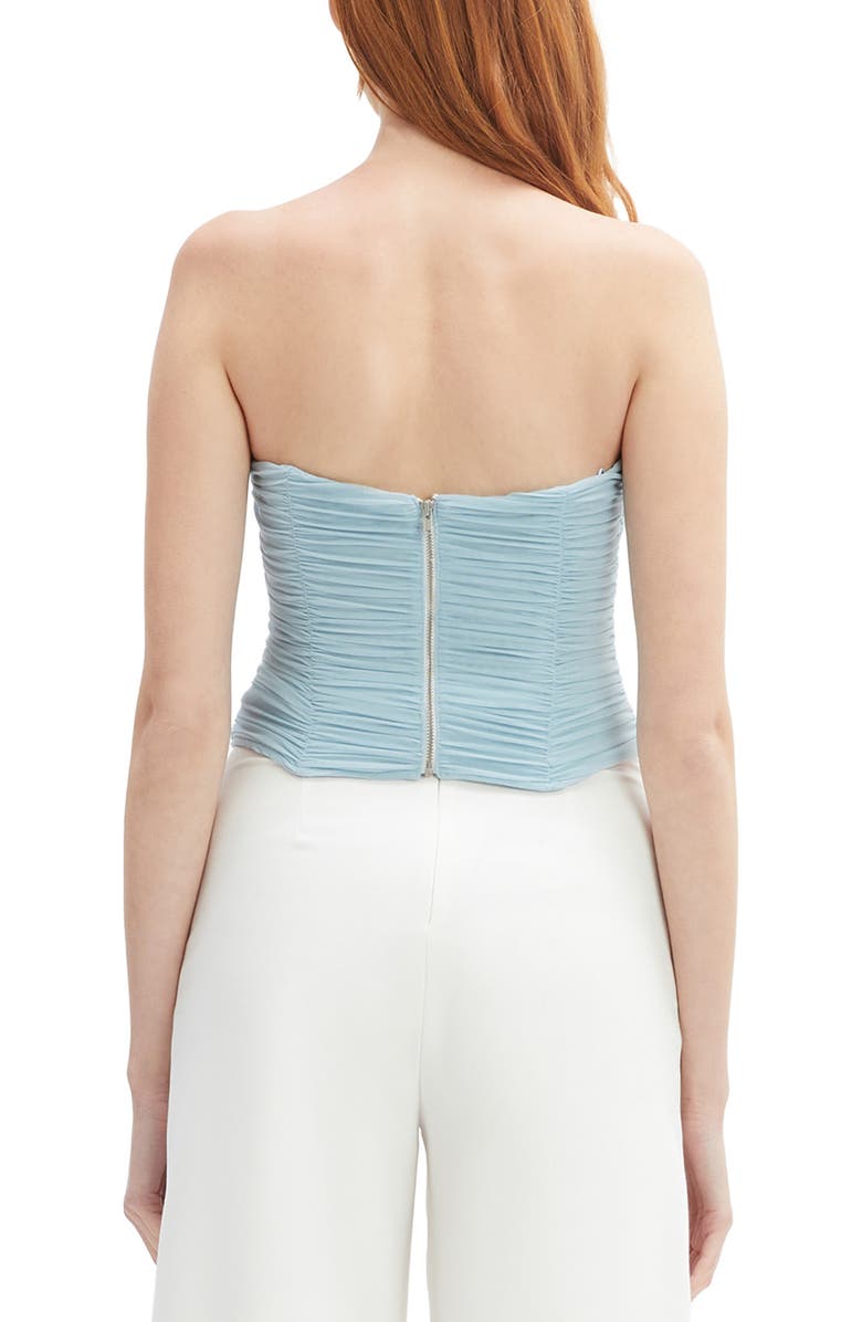Bardot Elise Mesh Strapless Top, Alternate, color, Soft Blue