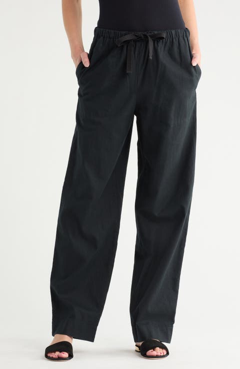 Tie Front Pull-On Pants