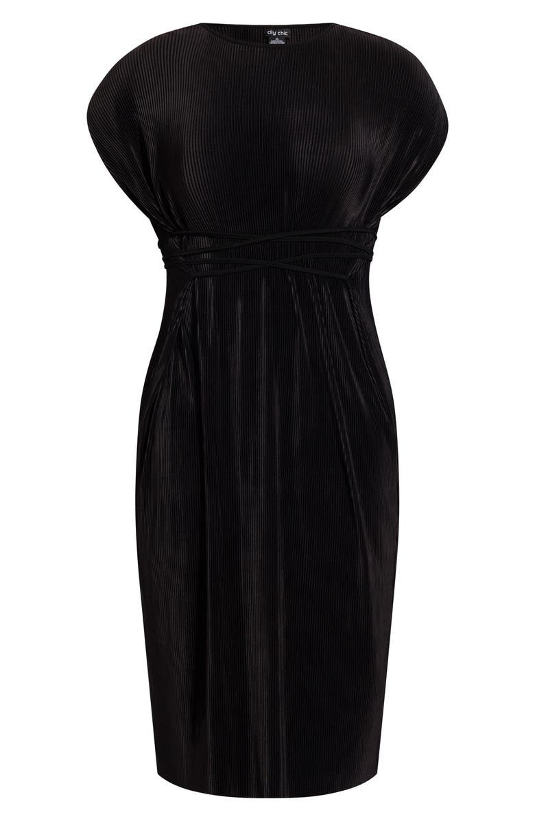 City Chic Pleated Midi Dress, Alternate, color,