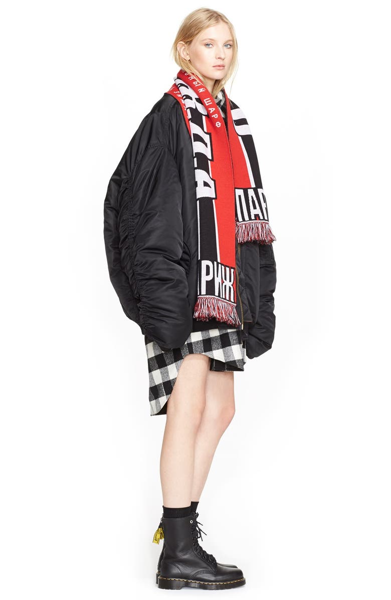 VETEMENTS Wool Scarf, Alternate, color,