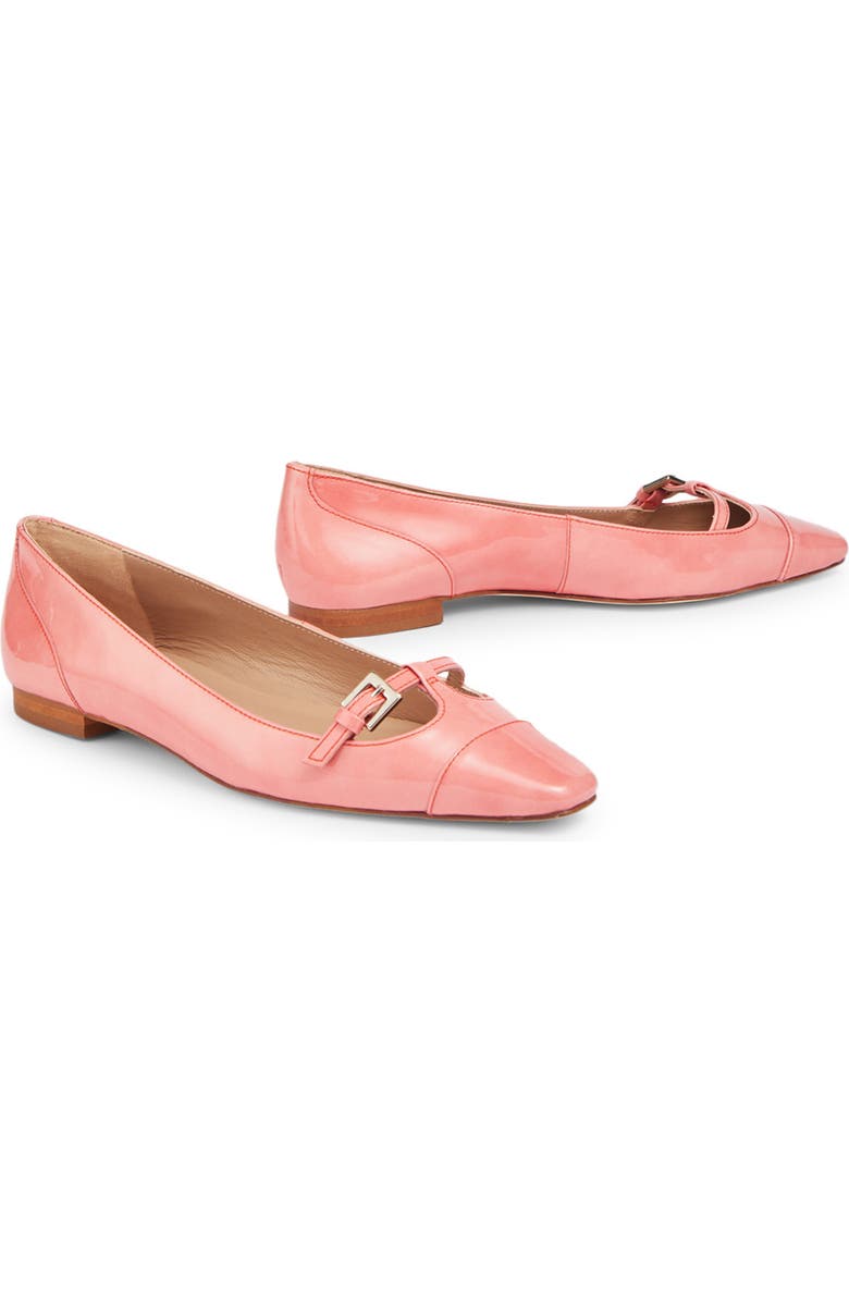 LK Bennett Aurora Cap Toe Flat, Alternate, color, Salmon