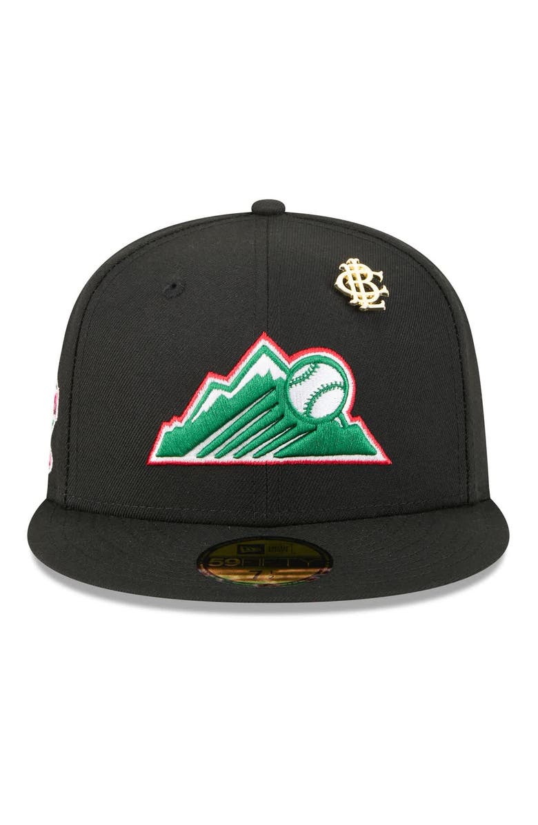 New Era Men's New Era  Black Colorado Rockies 2025 Big League Chew 59FIFTY Fitted Hat, Alternate, color, 