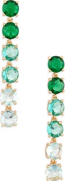 Tasha Ombré Crystal Linear Drop Earrings